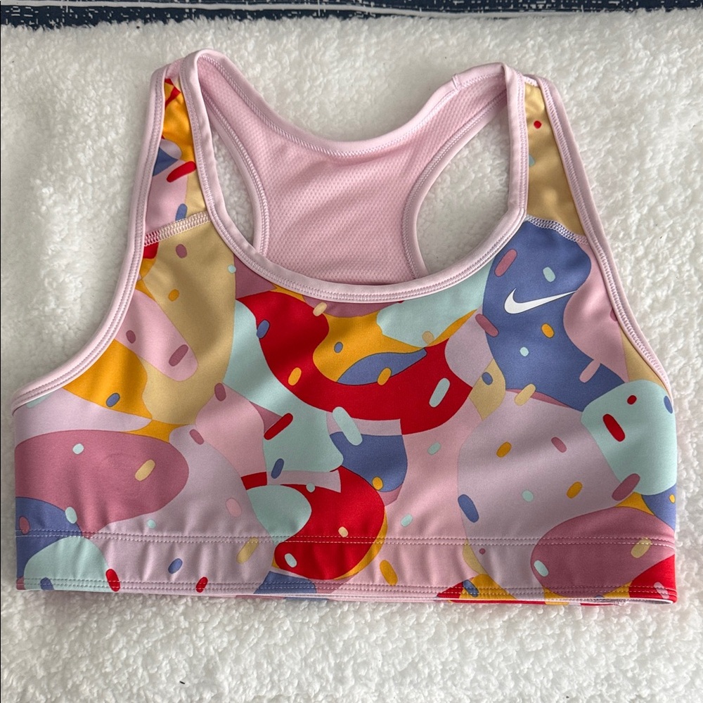 Nike Reversible Colorful Abstract Sports Bra